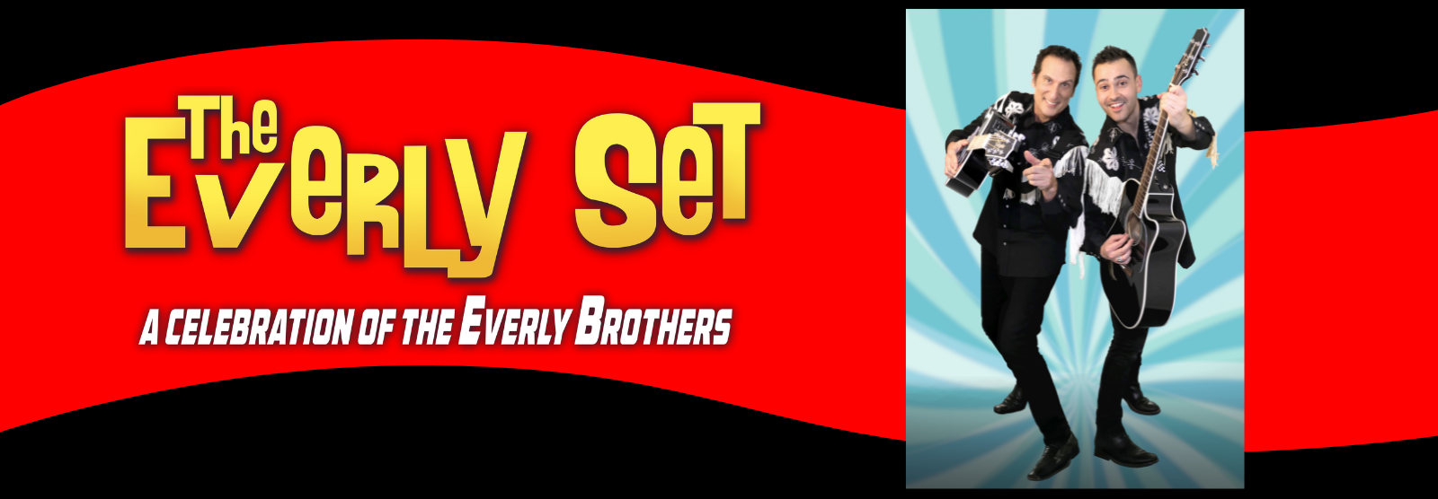 The Everly Set The Everly Set - Tribute to the Everly Brothers band logo and duo pictured with guitars