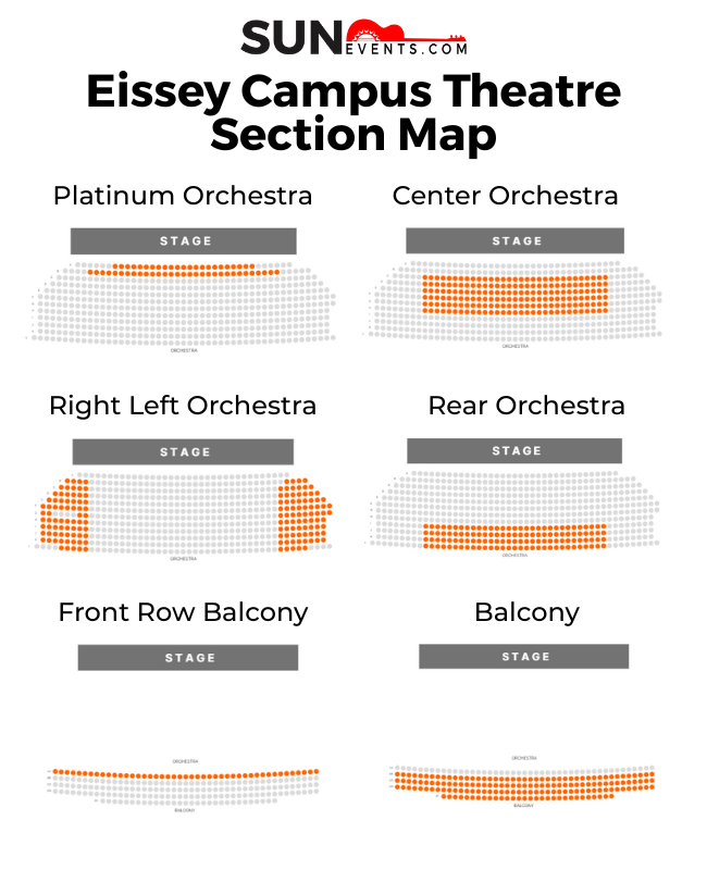 Eissey Campus Theatre Seating Map Eissey Campus Theatre Section Map