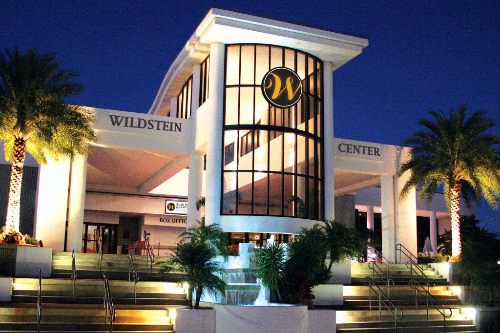 Alan J Wildstein Center for Performing Arts, South Florida State College venue at night